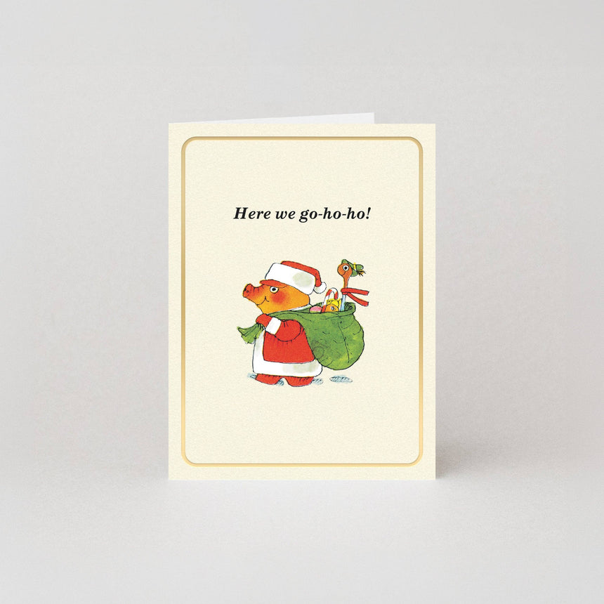Studio Boketto x Richard Scarry - Here We Go-Ho-Ho! mini Christmas card | Scout & Co