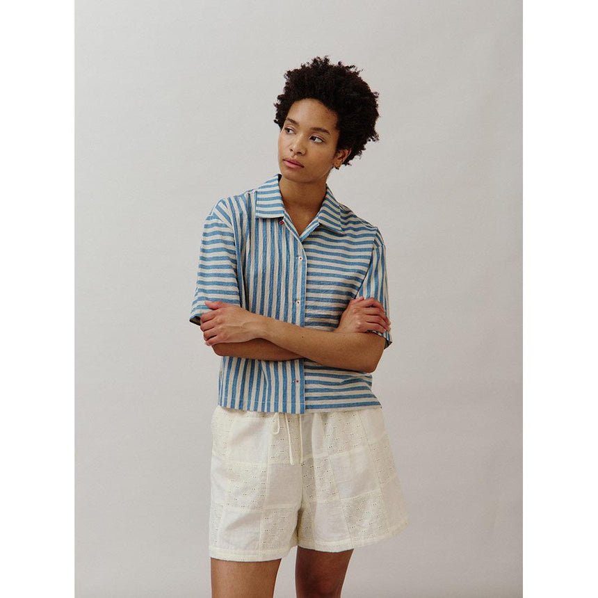 Sideline - Annie shorts - buttermilk patchwork | Scout & Co