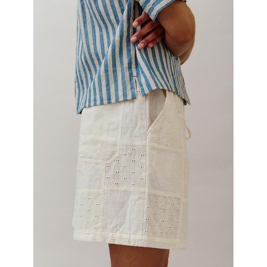 Sideline - Annie shorts - buttermilk patchwork | Scout & Co