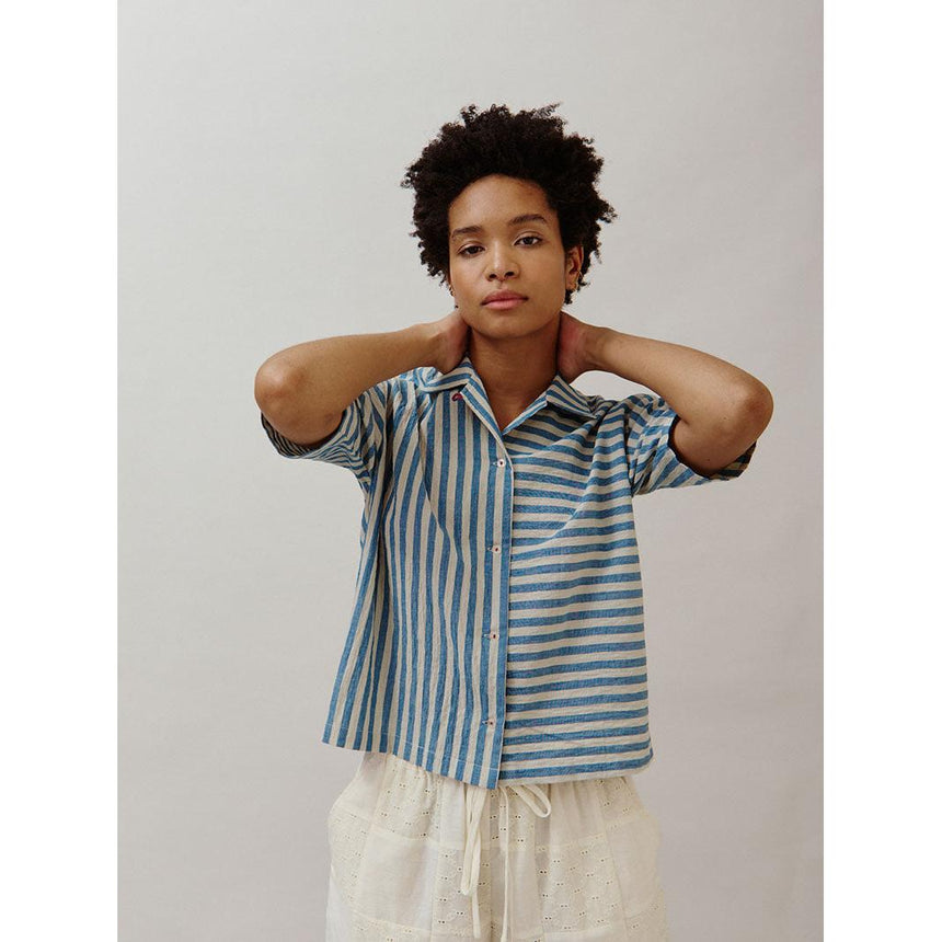 Sideline - Stella shirt - blue stripe | Scout & Co