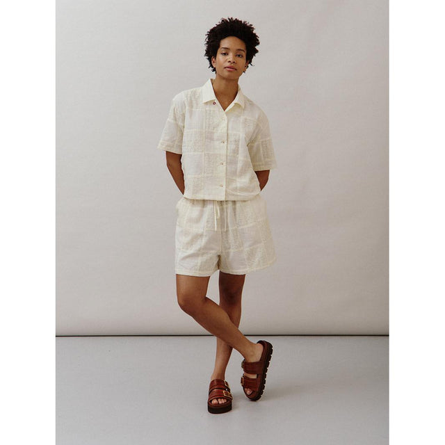 Sideline - Annie shorts - buttermilk patchwork | Scout & Co