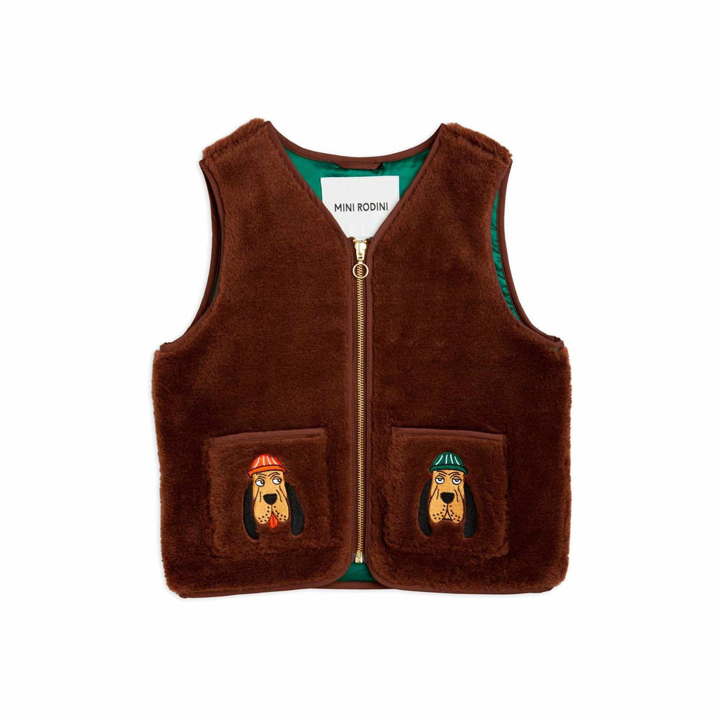 Mini Rodini - Bloodhound faux-fur vest | Scout & Co