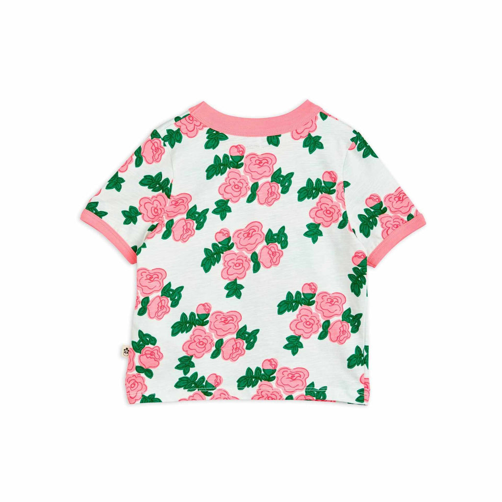 Mini Rodini - Roses short-sleeved tee - pink | Scout & Co