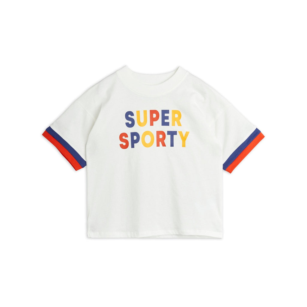 Mini Rodini - Super Sporty tee - off-white | Scout & Co