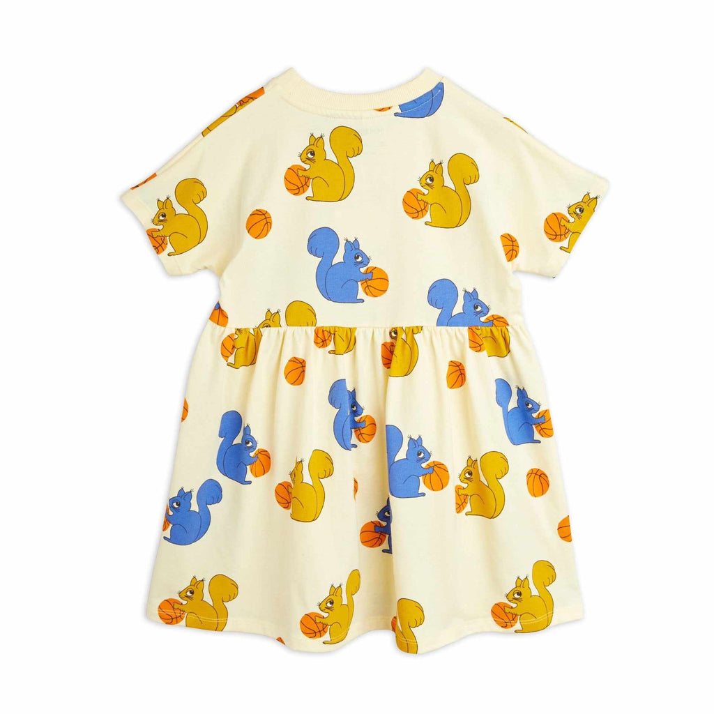 Mini Rodini - Squirrels all-over print short-sleeved dress | Scout & Co