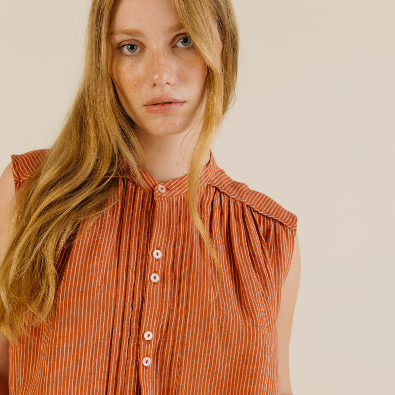 Sideline - Deli shirt shirt - Brick | Scout & Co