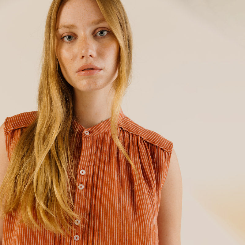 Sideline - Deli shirt shirt - Brick | Scout & Co