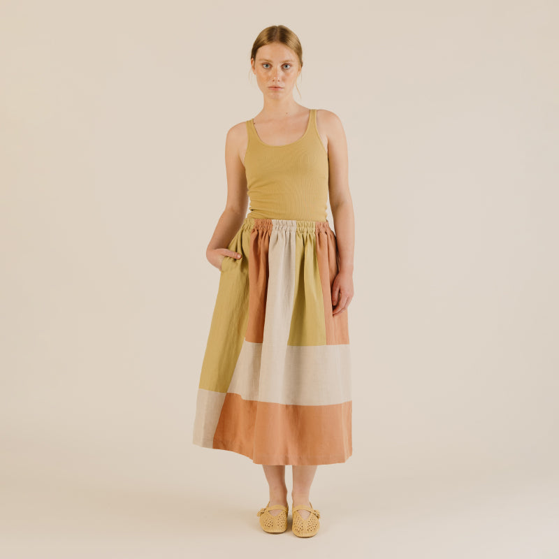 Sideline - Willow skirt - light patchwork | Scout & Co
