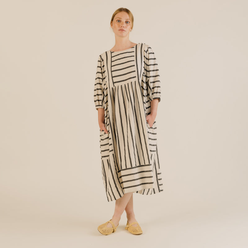 Sideline - Betsy dress - white stripe | Scout & Co