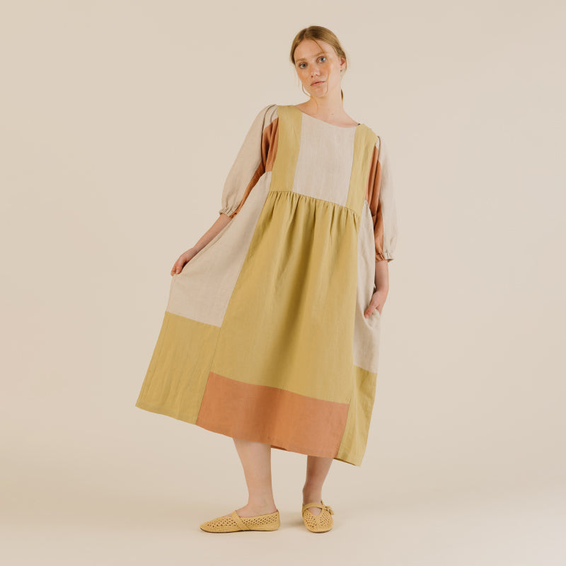 Sideline - Winnie dress - light patchwork | Scout & Co