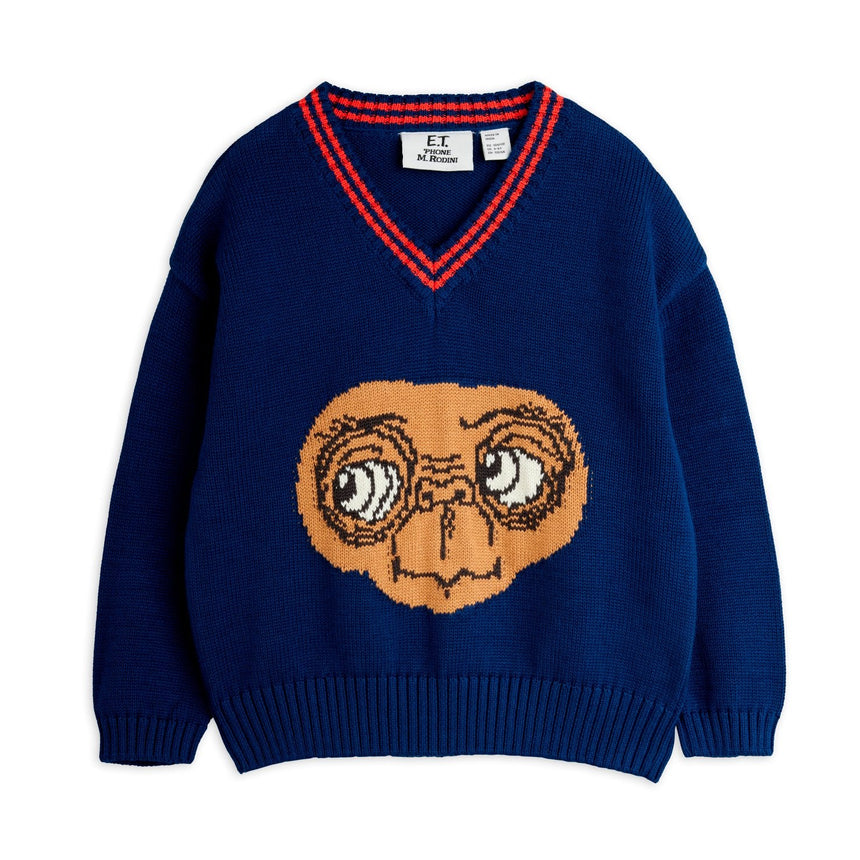 Mini Rodini x E.T. intarsia knit sweater | Scout & Co