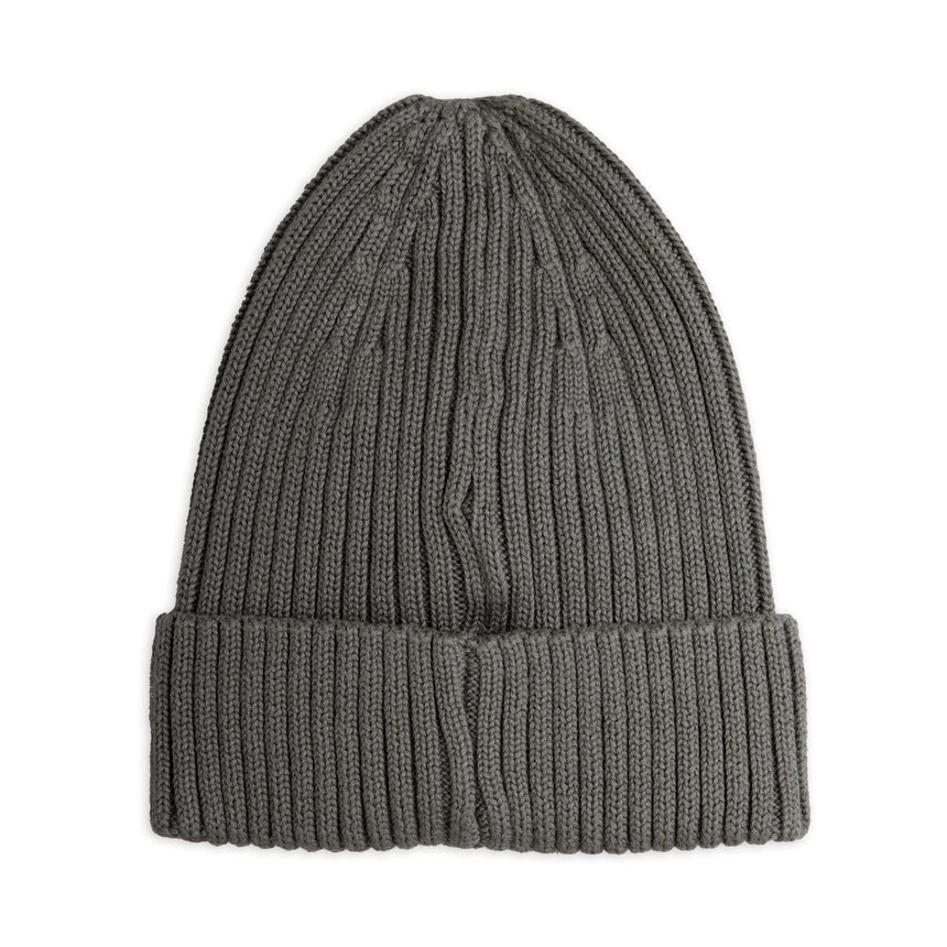 Mini Rodini x E.T. patch knitted beanie hat - grey | Scout & Co