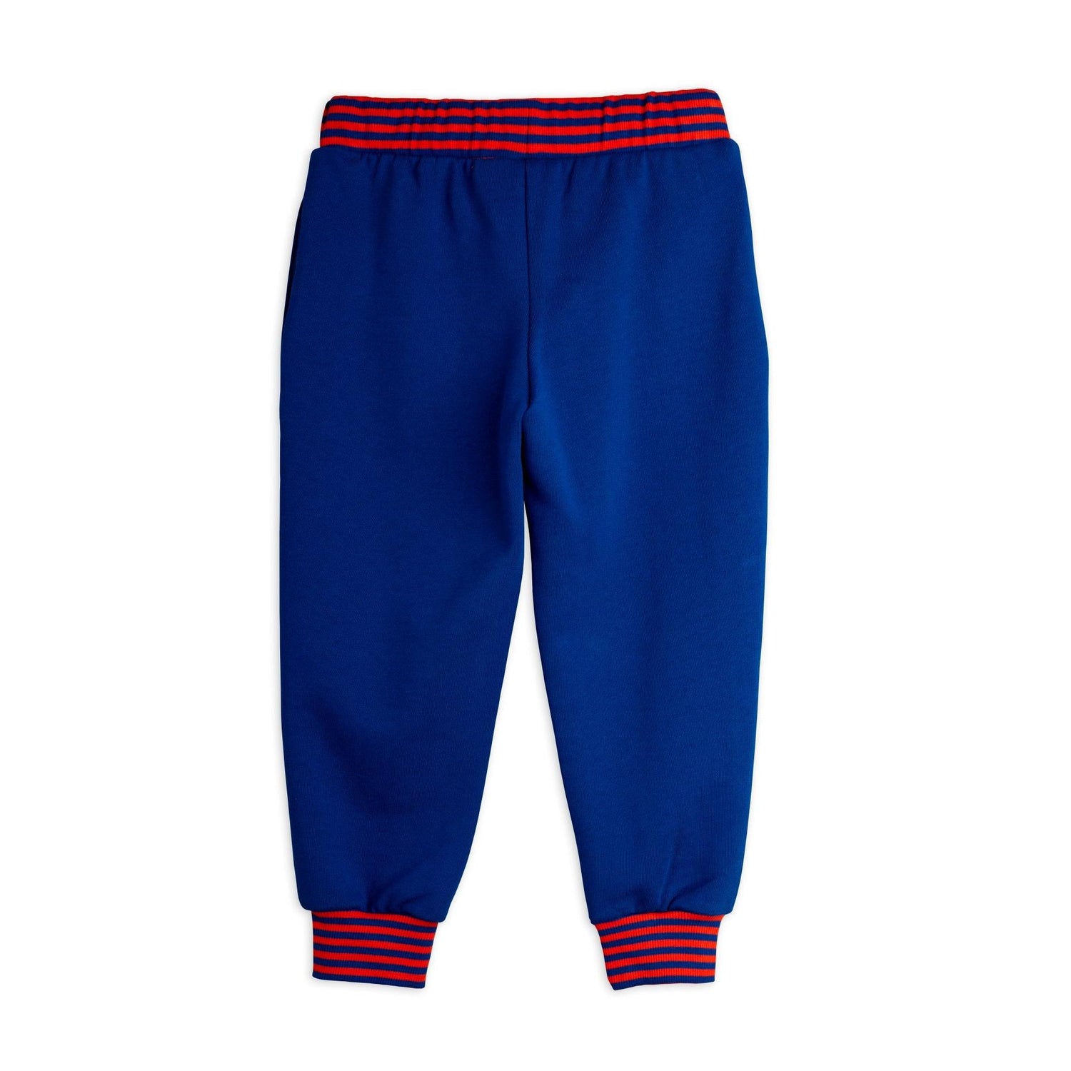 Mini Rodini - Striped rib sweatpants - blue | Scout & Co