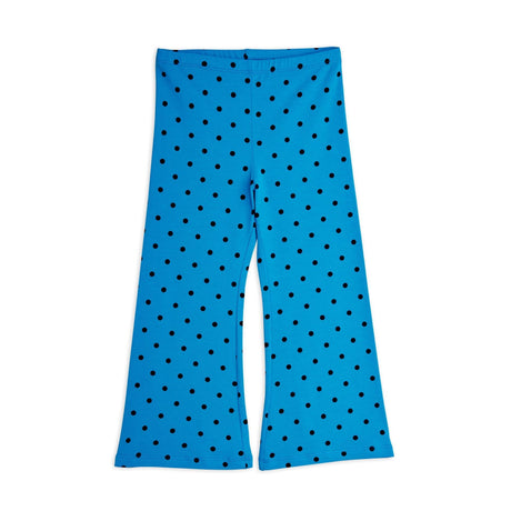 Mini Rodini - Polka dots flared trousers - blue | Scout & Co