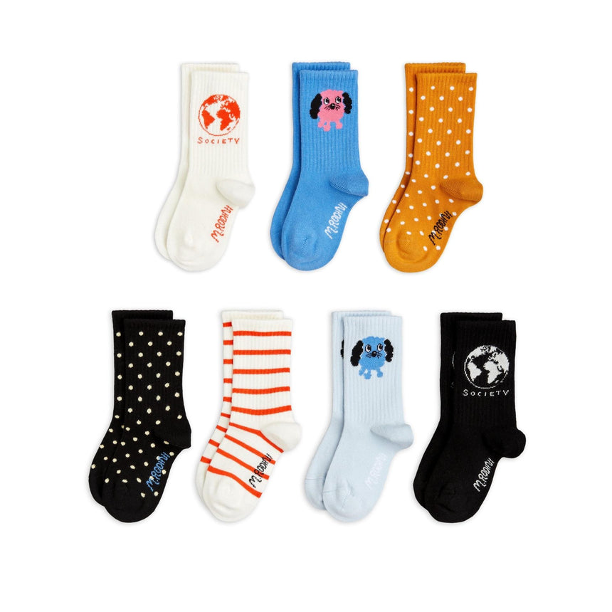Mini Rodini - Doggies socks - 7 pairs | Scout & Co