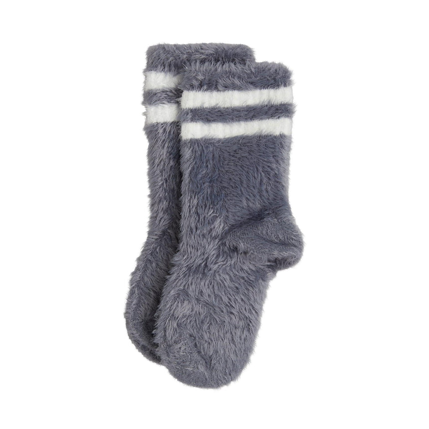 Mini Rodini - Stripe fluffy socks - grey | Scout & Co