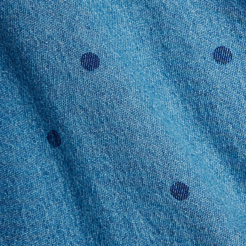 Mini Rodini - Denim dots long-sleeved shirt | Scout & Co