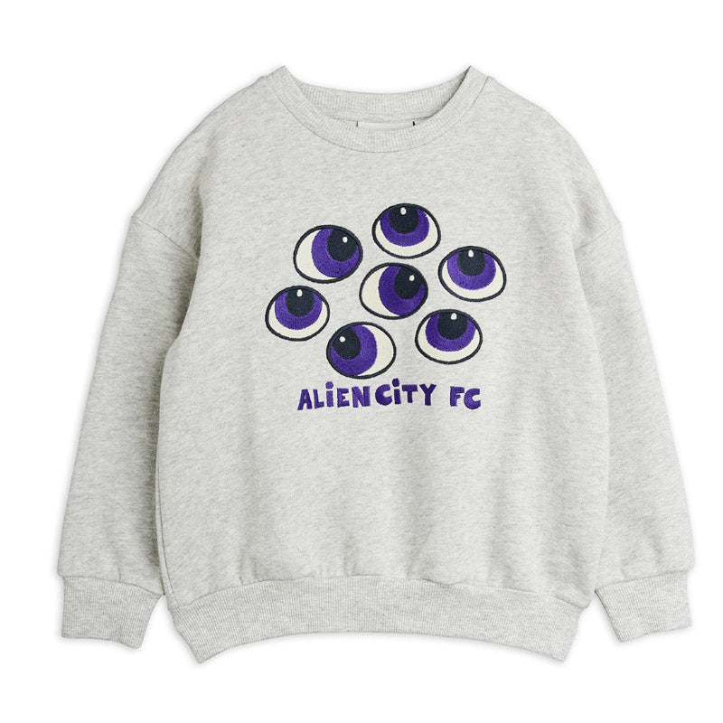 Mini Rodini - Eyes embroidered sweatshirt - grey | Scout & Co