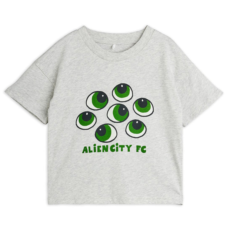 Mini Rodini - Eyes short-sleeved tee - grey | Scout & Co