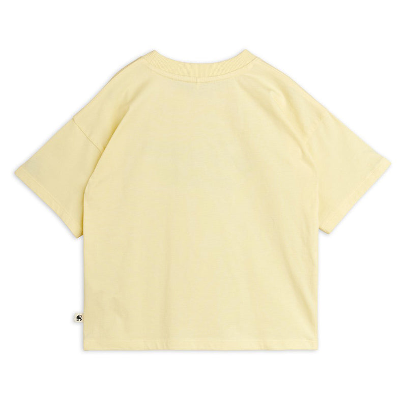 Mini Rodini - To The Moon embroidered short-sleeved tee - yellow | Scout & Co