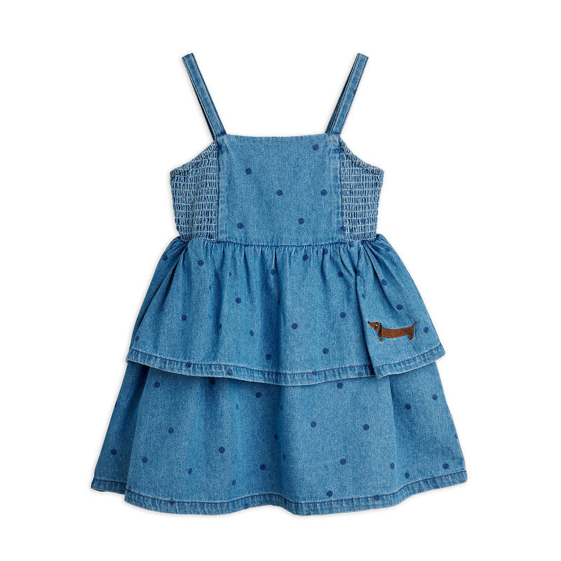 Mini Rodini - Denim dots strap dress | Scout & Co
