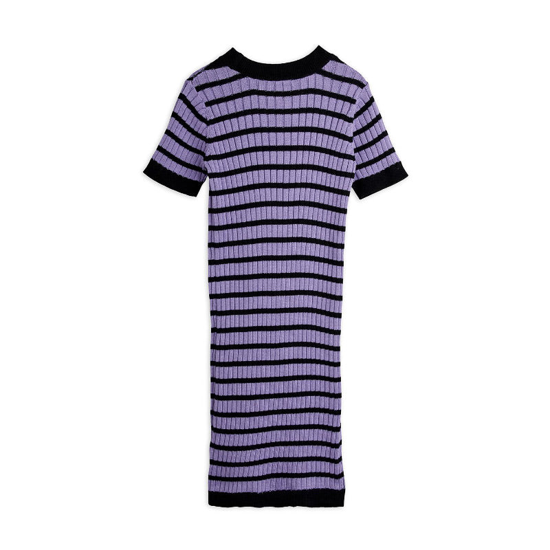 Mini Rodini - Ritzratz rib stripe dress - purple | Scout & Co