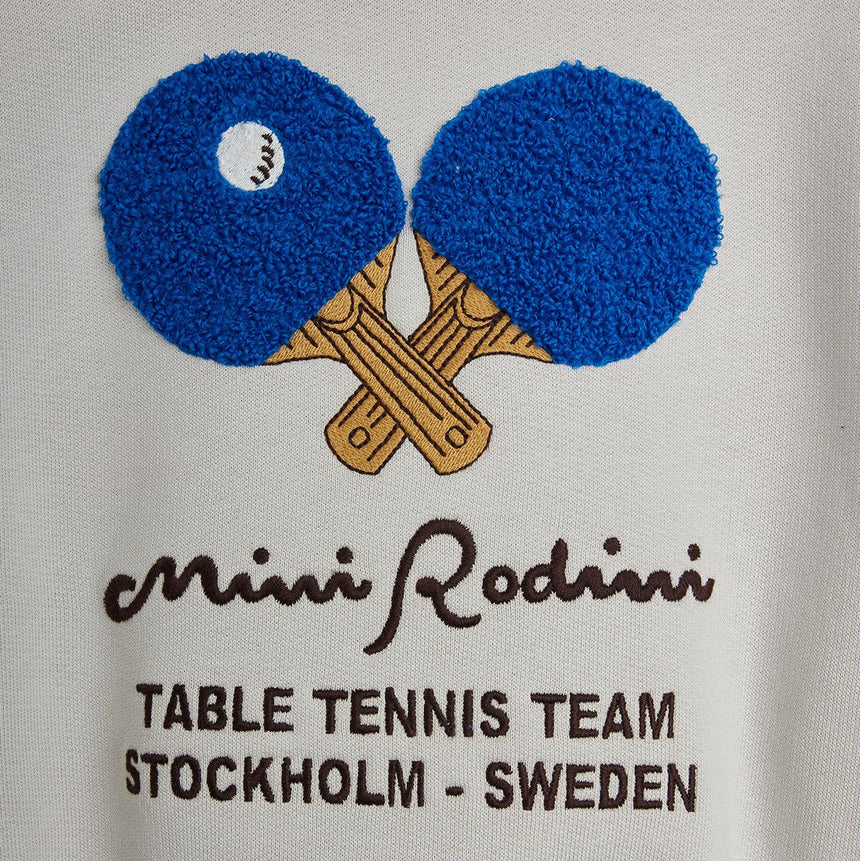 Mini Rodini - Table Tennis chenille sweatshirt - grey | Scout & Co