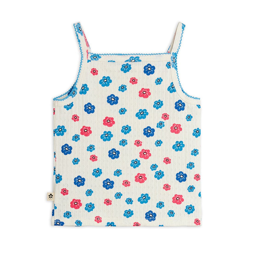Mini Rodini - Flowers picot pointelle vest | Scout & Co