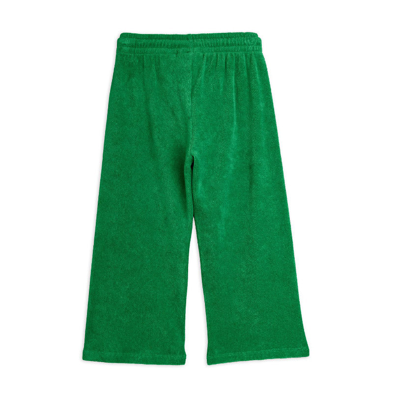 Mini Rodini - Table Tennis patch terry sweatpants - green | Scout & Co