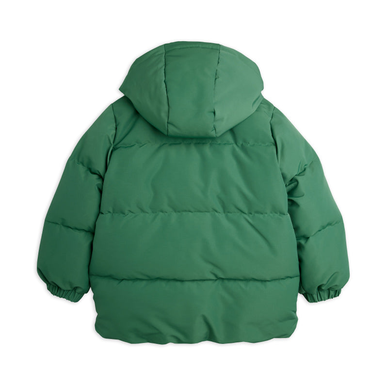 Mini Rodini - Solid heavy puffer jacket – green