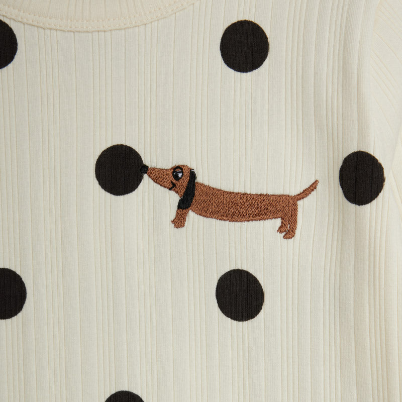 Mini Rodini - Dots dog short-sleeved tee | Scout & Co