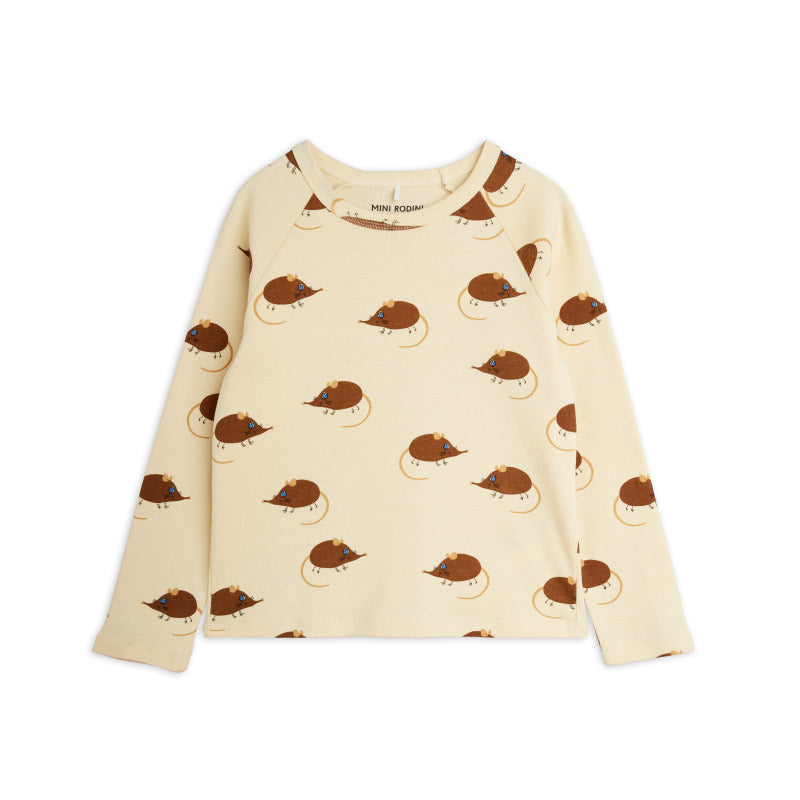 Mini Rodini - Elephant Shrew all-over long-sleeved tee