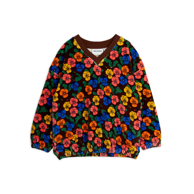 Mini Rodini - Violas velour sweatshirt