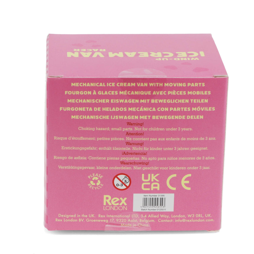 Rex - Wind-up ice cream van racer - Yellow | Scout & Co