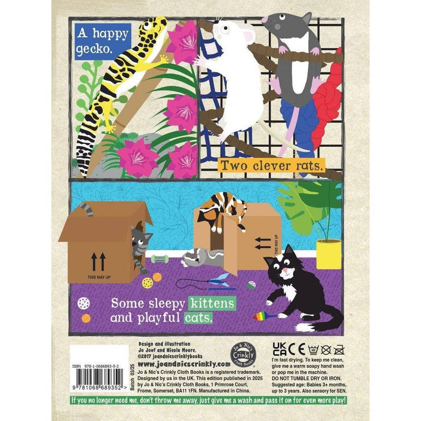 Jo & Nic's Crinkly Cloth Books - We Love Our Pets | Scout & Co