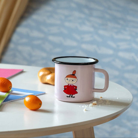 Muurla - Moomin enamel mug - Little My pink | Scout & Co