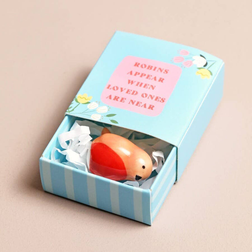 Lisa Angel - Tiny Matchbox Ceramic Token - Robin | Scout & Co