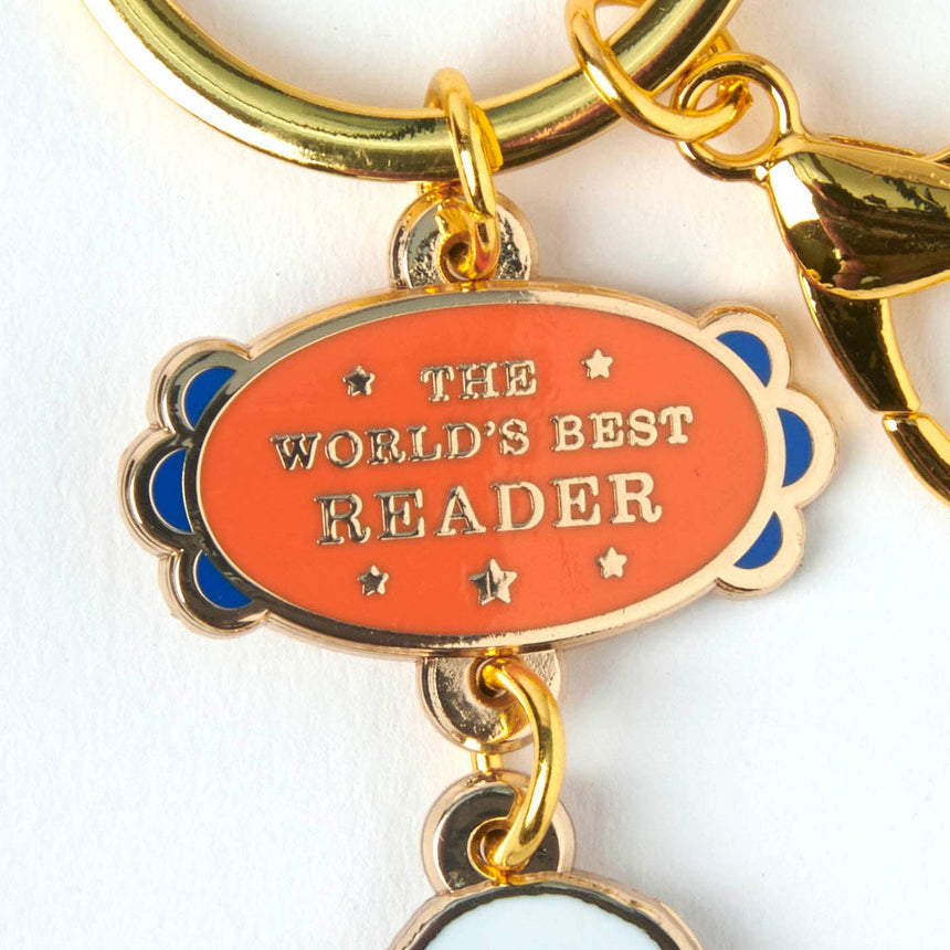 Magpie x Peanuts - World's Best Reader keyring | Scout & Co