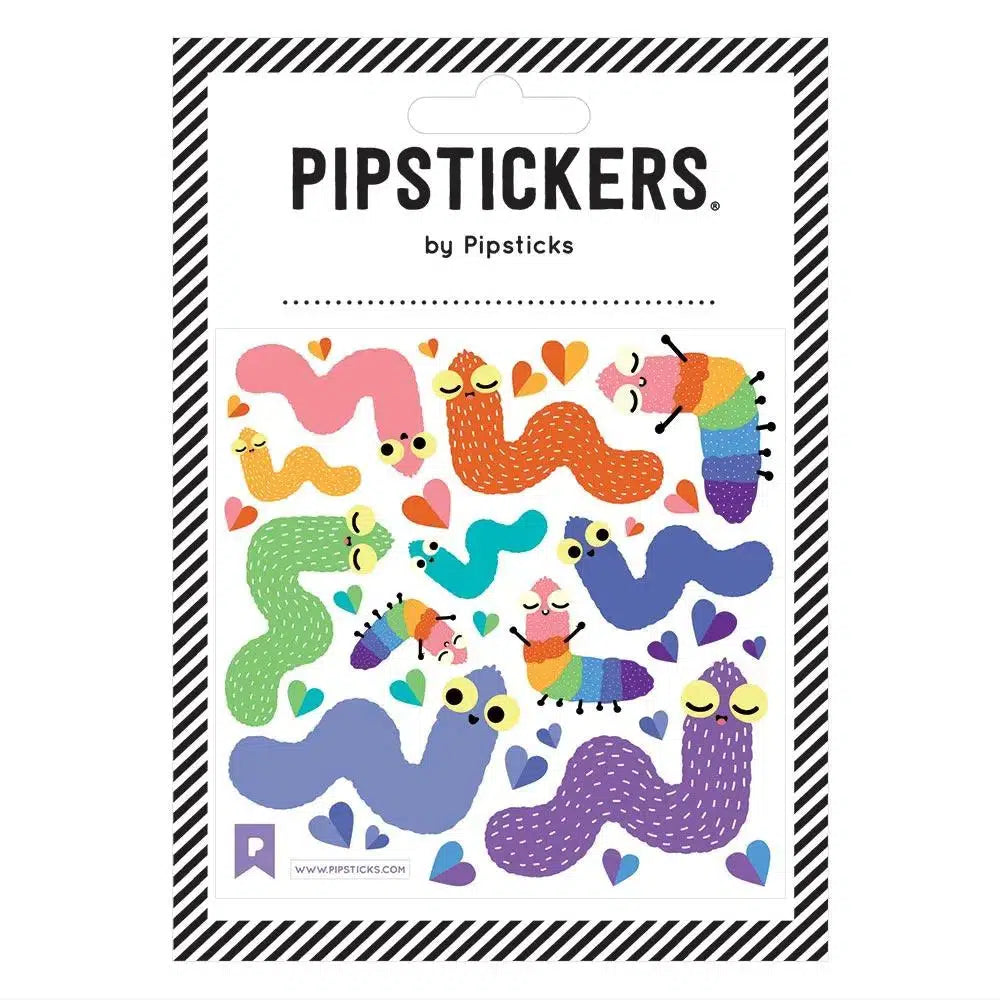 Pipsticks - Fuzzy Winsome Worms sticker sheet | Scout & Co