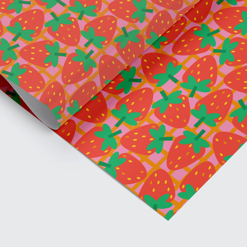 Studio Boketto- Strawberry gift wrap | Scout & Co