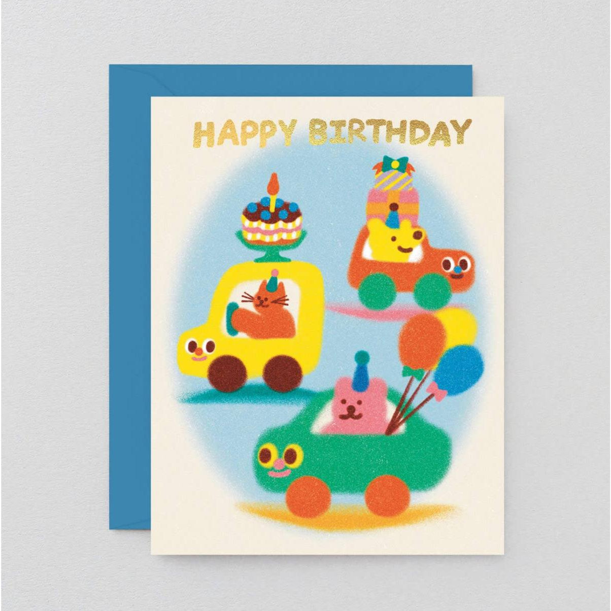 Wrap - Happy Birthday Cars card | Scout & Co