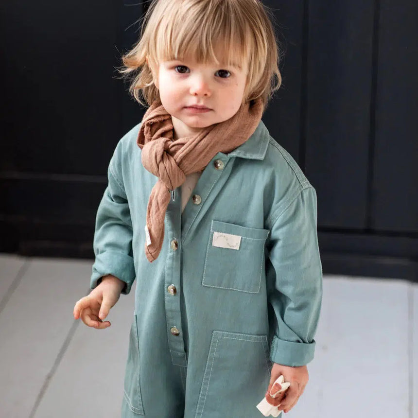 Claude & Co - Milking It Western overalls - Sea Green | Scout & Co