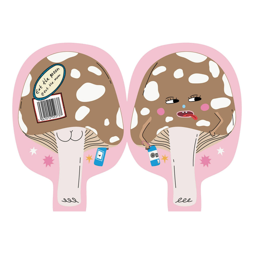 Eat The Moon - Hey Mushroom! die cut card | Scout & Co