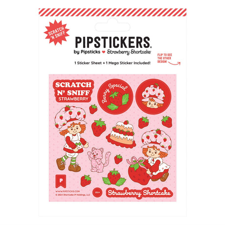 Pipsticks - Strawberry Shortcake & Custard Scratch 'n Sniff stickers | Scout & Co