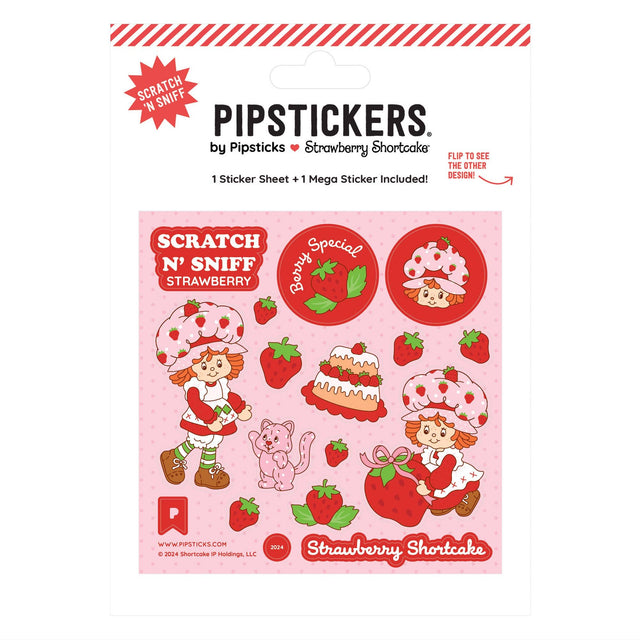 Pipsticks - Strawberry Shortcake & Custard Scratch 'n Sniff stickers | Scout & Co