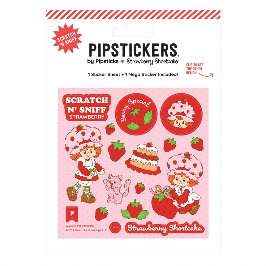 Pipsticks - Strawberry Shortcake & Custard Scratch 'n Sniff stickers | Scout & Co