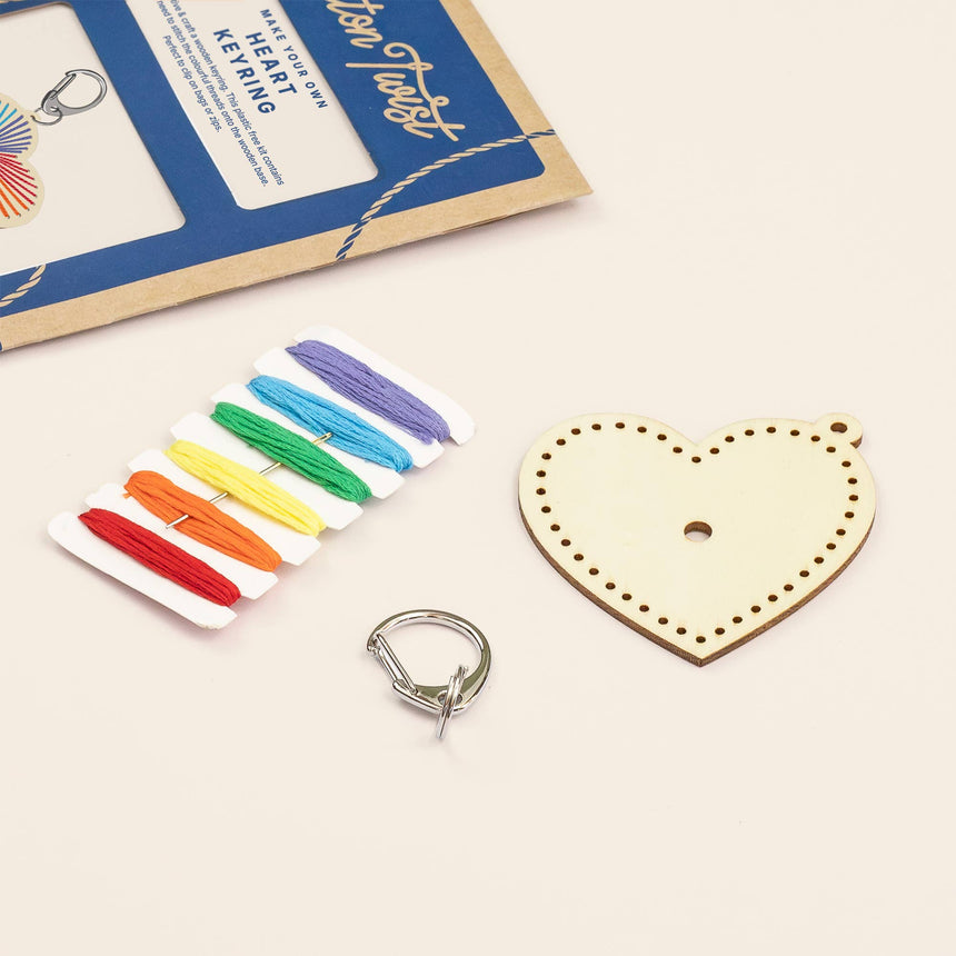 Cotton Twist - Heart keyring craft kit | Scout & Co