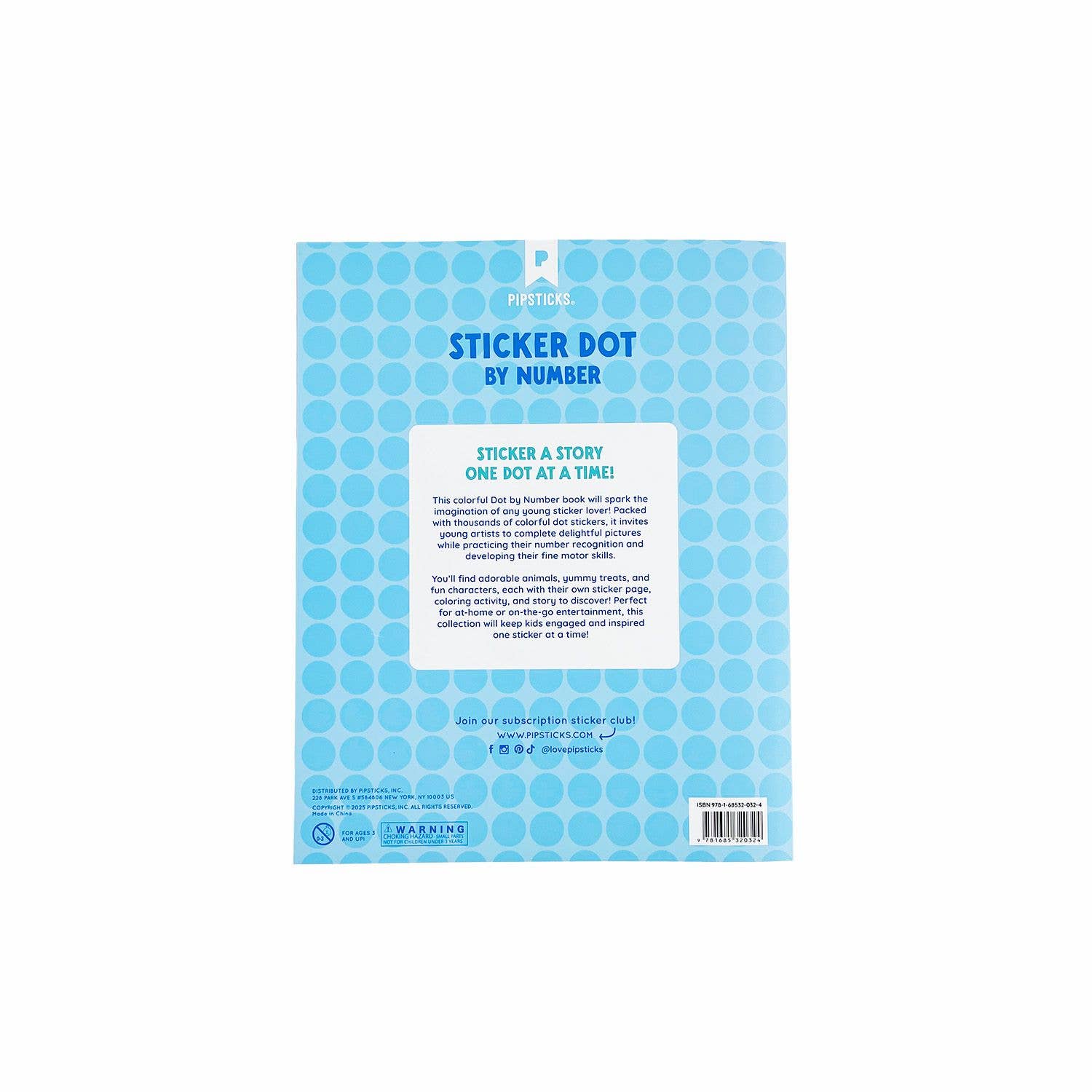 Pipsticks - Sticker Dot by Numbers book - Volume 1 | Scout & Co