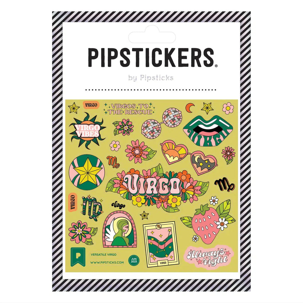 Pipsticks - Versatile Virgo glow-in-the-dark sticker sheet | Scout & Co