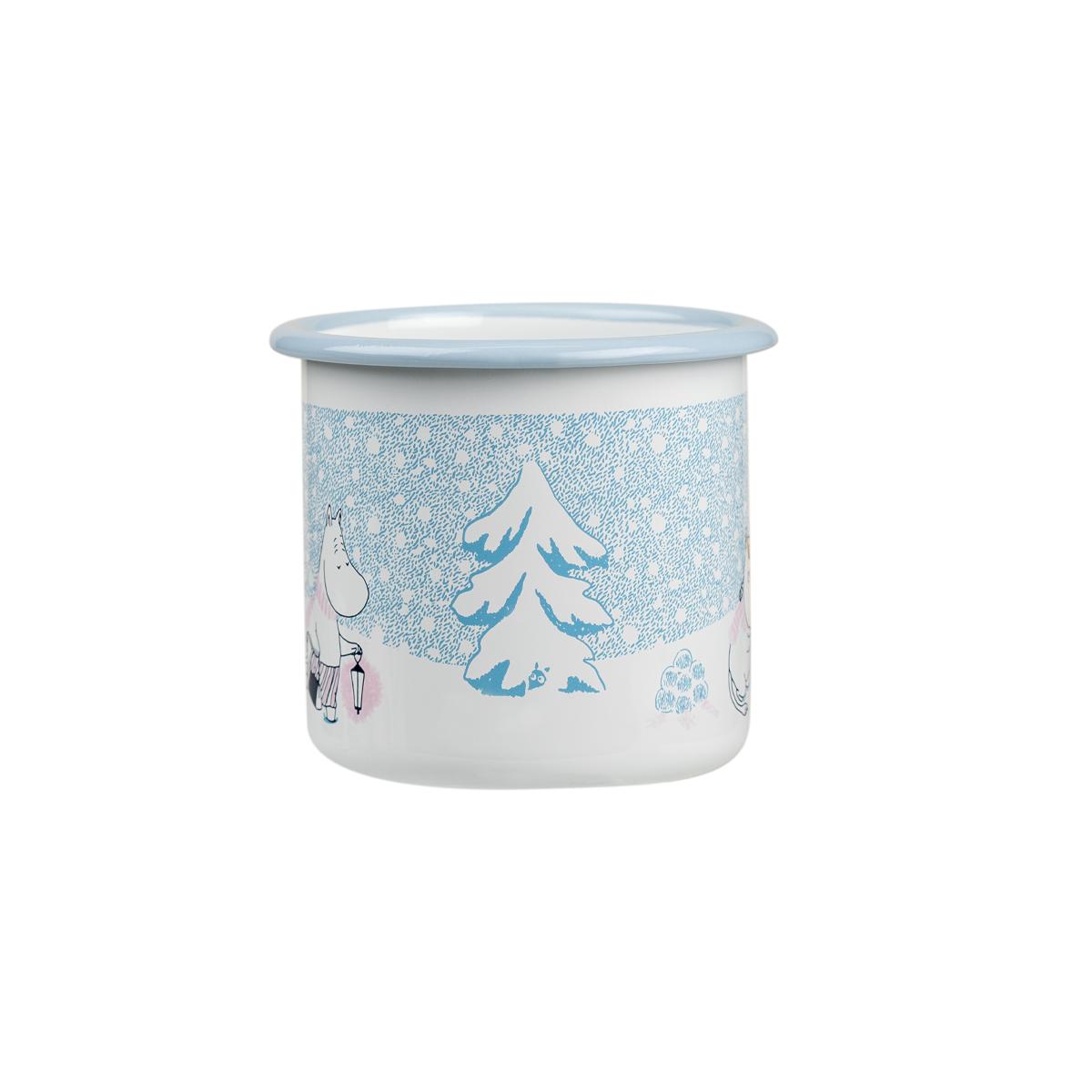 Muurla - Moomin Christmas enamel mug - Let It Snow | Scout & Co